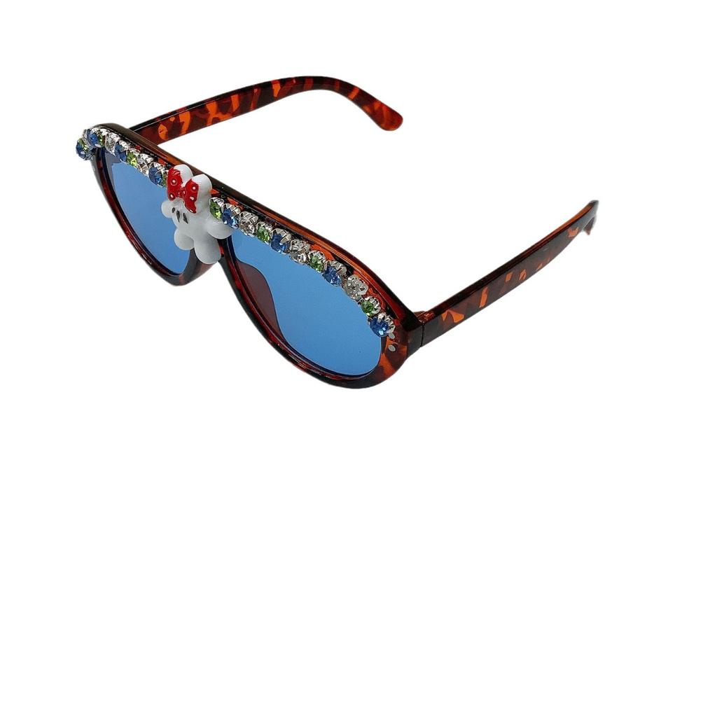 Fashion Oval Frame Children'S Sunglasses Eye Protection Sunshade Sun Protection Uv Protection Boys And Girls Sunglasses