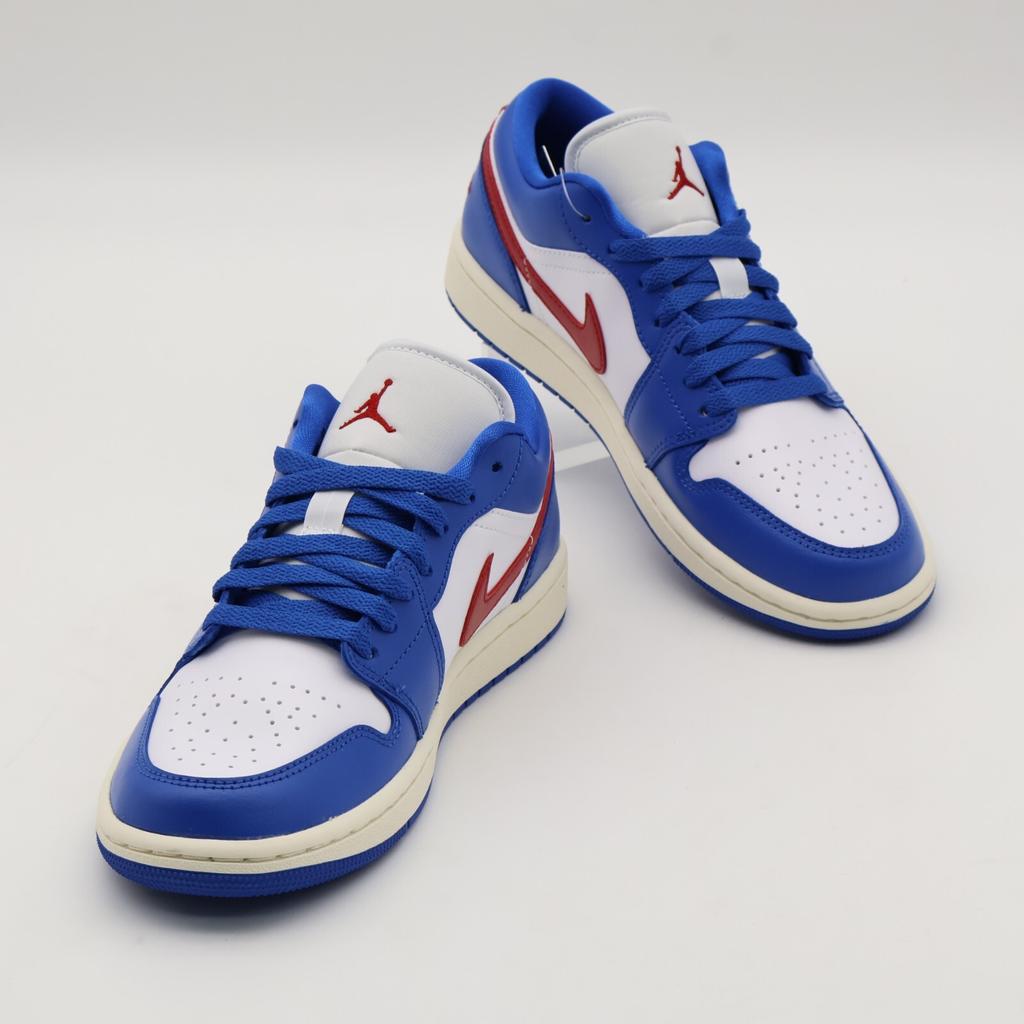 DC0774-416 Nike Air Jordan 1 Low Спортивный Синий Спортивный Красный Парусный Белый (Женский)