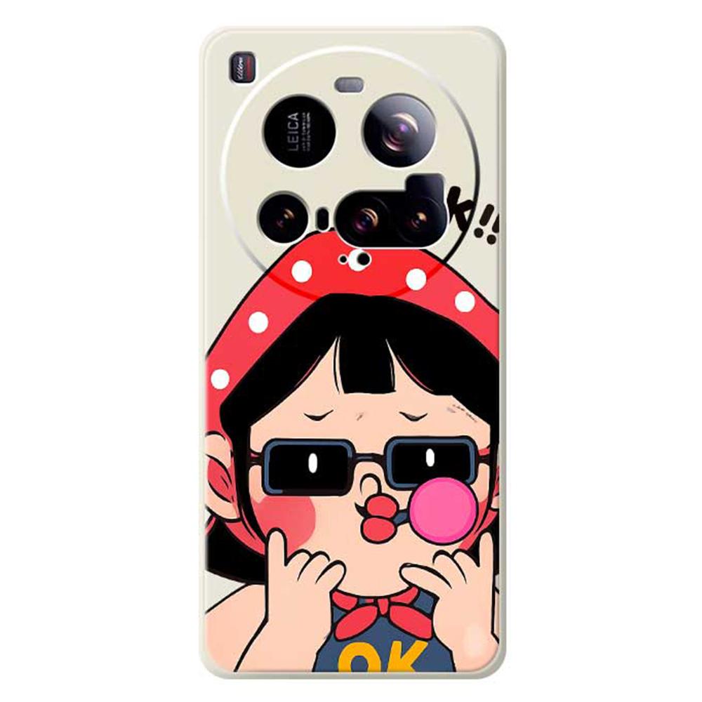 For Xiaomi 15 Ultra Case Cute Kid Pattern Printing Straight Edge TPU Phone Back Cover