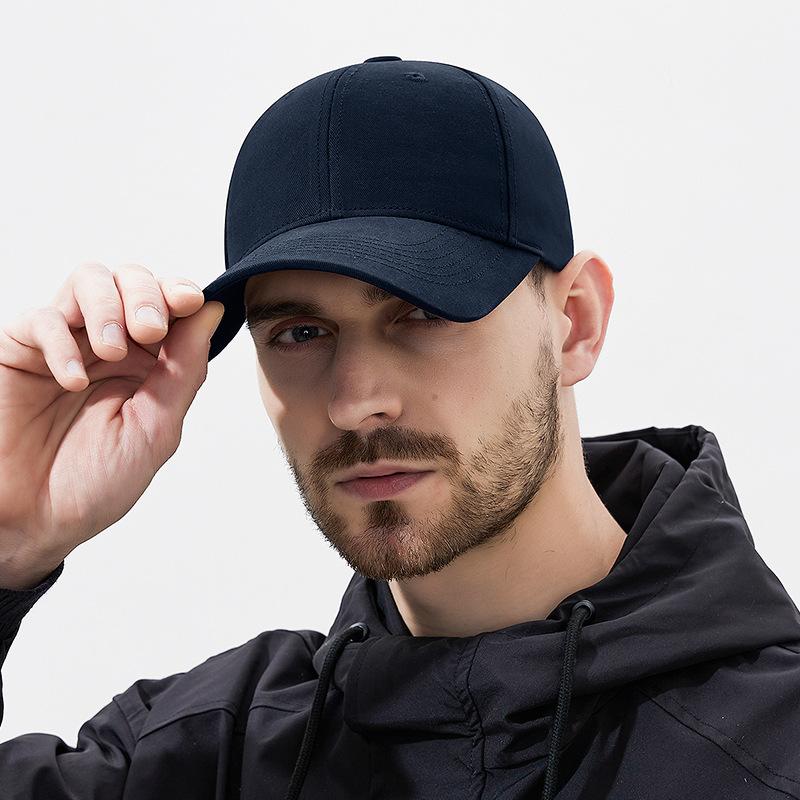 Четыре сезона мужские и женские однотонные бейсболки из стираного хлопка высокого качества в европейском и американском стиле с жестким верхом, согнутые для занятий спортом на открытом воздухе, солнцезащитные шляпы