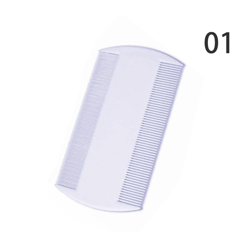 White Double Sided Hair Styling Tools Nit Combs Head Lice Detection Lice Flea Nit Removal Lice Comb