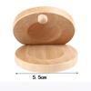 Funny Unisex Wooden Child's Toy Percussion Musical Instrument Castanets