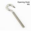 1Pc 304 Stainless Steel Sheep Eye Screw Fasteners Tools Hanging Hook Durable Bolt Ring  Hardware