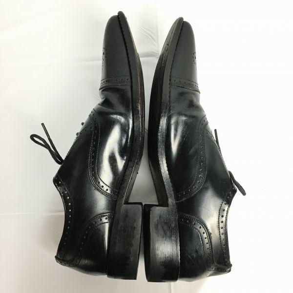 Roberta Valentino Сделано в Японии Полуброги с мыском Деловая обувь Черный Размер 24.5 Мужская(ИСПОЛЬЗОВАЛ)