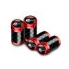 VW 4Pc Metal Car Wheel Tire Carbon Fiber Car Wheel Tires Valve Caps For Volkswagen VW Polo Passat Rline Golf Tiguan Jetta GTI Taigo EP1
