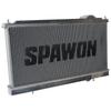 SPAWON Fit Mitsubishi FTO DEA Алюминиевый автомобильный радиатор Бензиновый V6 2.0L 6цил 1994-2001 Автоматическая и механическая AT MT 2-рядный 1999 2000 2001