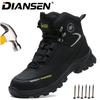 Slip Resistant Safety Shoes Anti-Puncture Anti-smash Work Sneakers Adjustable Construction Work Shoes Steel Toe Boots for Men