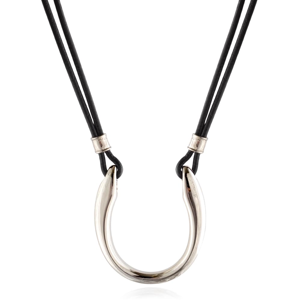 [R-days Daikanyama] Glasses Holder Horseshoe Buckle Necklace Sunglasses Unisex Glasses Holder Leather Made In Japan Sunglasses Holder Glasses