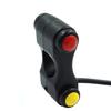 3-Buttons 12V Motorcycles 7/8" Handlebar Switch Headlight Brake Fog Lamp ON-OFF