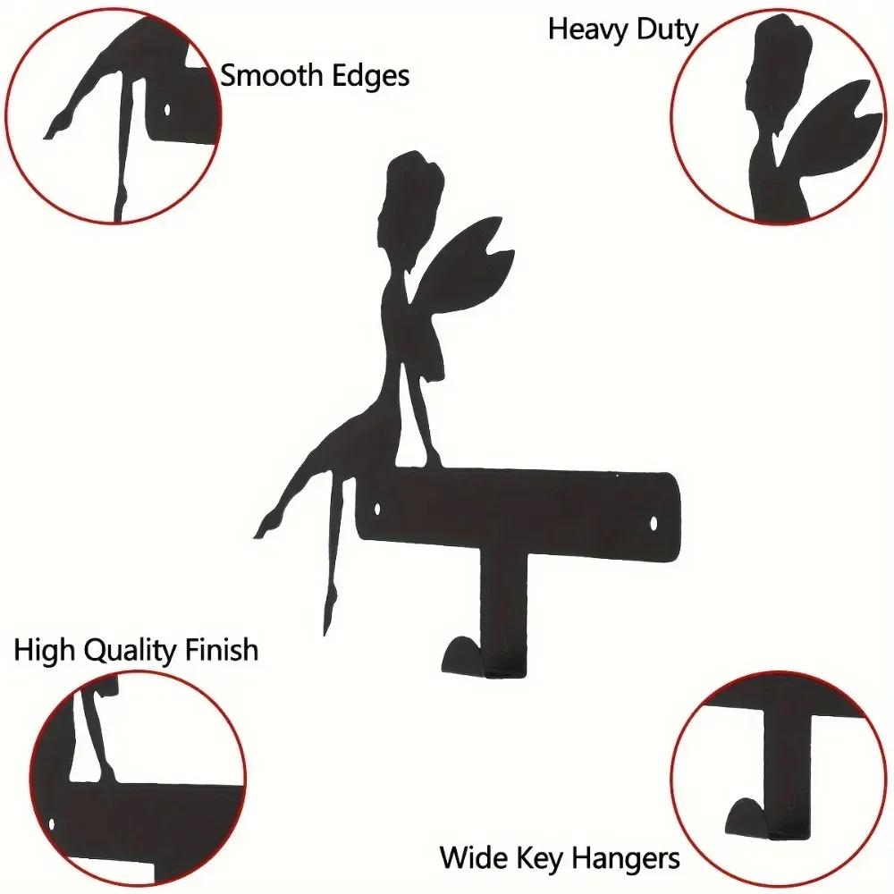 Metal Creative Key Hooks - Wall-mounted and Multi-Purpose for Clothes, Bags and Keys. Add Aesthetic Charm To Your Room and Home