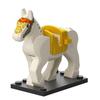 Single Sell Medieval Knight War Horses Wolves Tiger Bears Deer Dragon Animal Decorative Toy Moc Building Block Rope Saddles K039