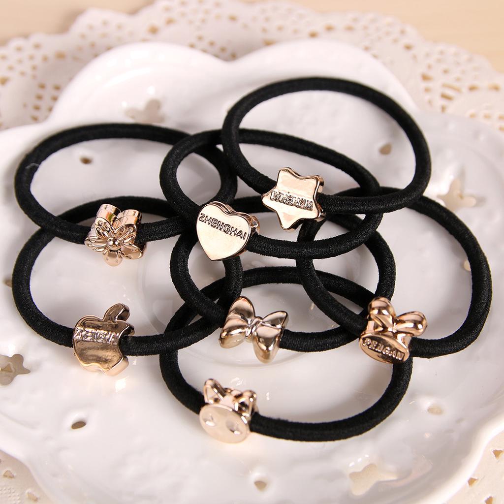 Черные женские парикмахерские инструменты аксессуары для волос резинка для волос новые 10 шт простые головные уборы веревка для волос повязка для волос кольцо для волос ювелирные изделия аксессуары