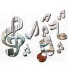 Съемное украшение для гостиной Искусство Музыкальная нота Наклейка-фреска Акриловая 3D Зеркальная наклейка на стену