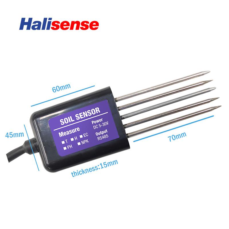 RS485 Modbus Датчик почвы 7 в 1 Измеряет Влажность почвы Температуру Влажность EC PH NPK