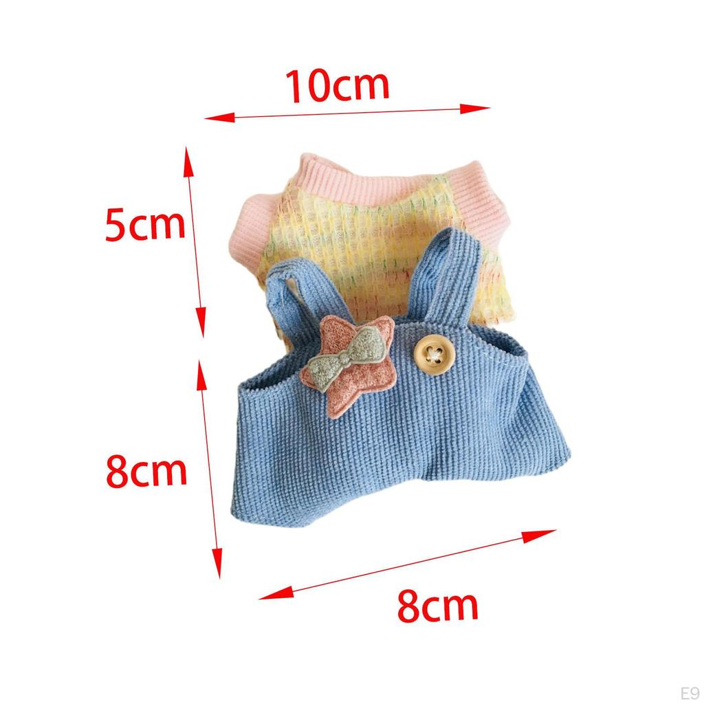 Mini 6 Inch Doll Clothes, Cute Clothes Suit, Hat, Comfortable for Girls,