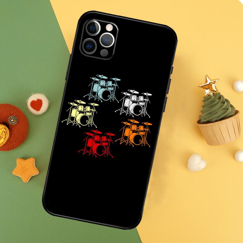 Drum Drummer Music DJ Case For iPhone 13 12 Mini 11 14 16 15 Pro Max 7 8 Plus X XR XS Max Back Cover