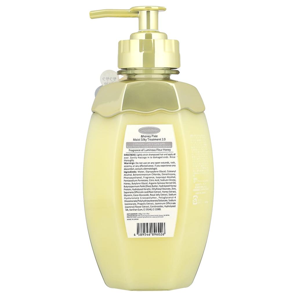 &Honey, Pixie Moist Silky Treatment, Luminous Fleur Honey, 440G(15.5Fl Oz)