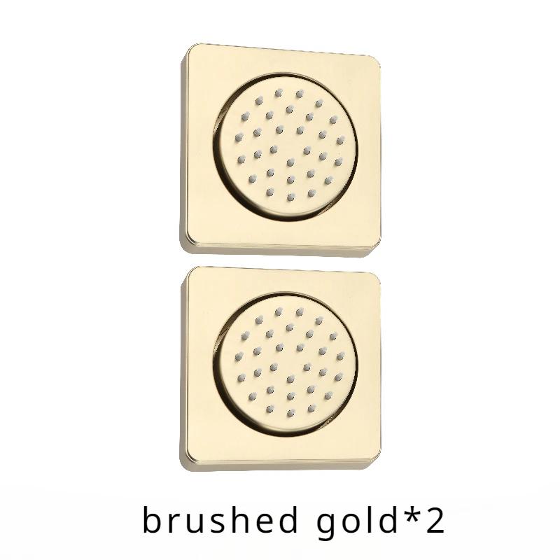 Brass Bathroom Side Shower Sprayer Concealed Installatio Side Shower Jets Spary Black/Rose Gold/Chrome/Brushed Gold