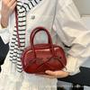 Red Bow Baguette Underarm Bag Women's 2025 New Fashion Commuter Premium Sense Bag Portable Shoulder Bag