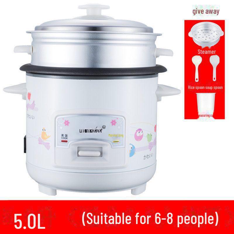 Мини электрическая рисоварка в винтажном стиле, многофункциональная, на 6-8 человек, бесплатная доставка