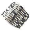 [N0287] - Ethnic Bracelet 'Kilimanjaro' Black Silver