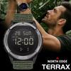 Мужские цифровые спортивные часы North EDGE 2026 TERRAX, роскошные, 47 мм, для активного отдыха, водонепроницаемые 50 метров, секундомер, таймер обратного отсчета, подсветка