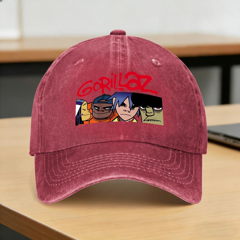 Gorillazs Band Casual Baseball Cap Hunting Camping Trucker Hat Summer Wholesale Men Adult Classic Snapback Cap