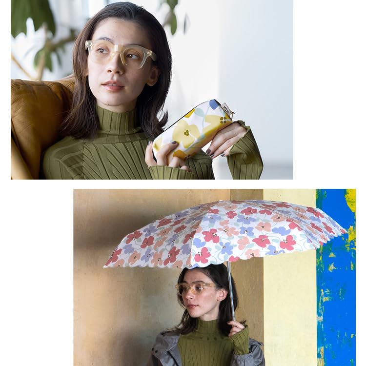 Складной мини-плед Ivy Rib для поездок на работу в солнечную и дождливую погоду или цветочный WPC. Зонт, Розовый, Зонт, 53см, Дни, Женщины, Женщины, Школа,