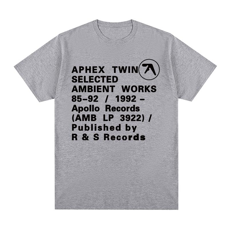 APHEX TWIN Винтажная футболка Y2k Уличная одежда Подарок на день рождения Хлопок Мужская футболка Новая Футболка Женские топы