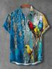 Fashion Men's Graphics Shirts Short Sleeved Button Down Lapel Shirts For Summer Oversized Tops Vacation Casual Hawaiian Shirts