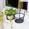 Flower Pot Stand Easy-Installation Space-Saving Iron Practical Succulents Plant Shelf for Park