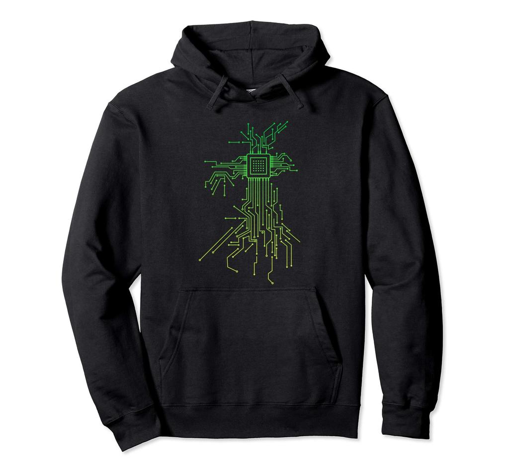 PCB Board Макет CPU Сердце Компьютер Администратор Geek Hoodie