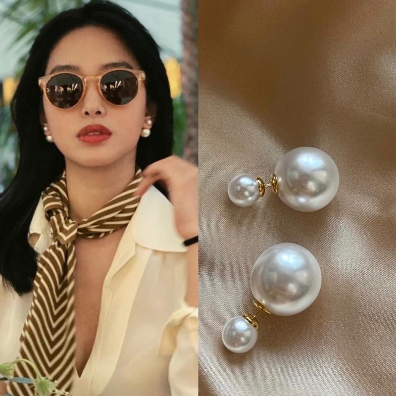 «Женские серьги с жемчугом из стерлингового серебра — роскошный дизайн в стиле ретро-китайского кино»