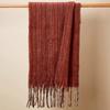 Hot-selling Shawl New Loop Yarn with Flower Thick Tassel Scarf Tonglu