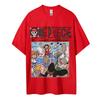 ONE PIECE Peripheral Products Mens 2026 Summer Casual Oversized Tee Breathable Cotton Daily Lounging and Comic Themed Parties