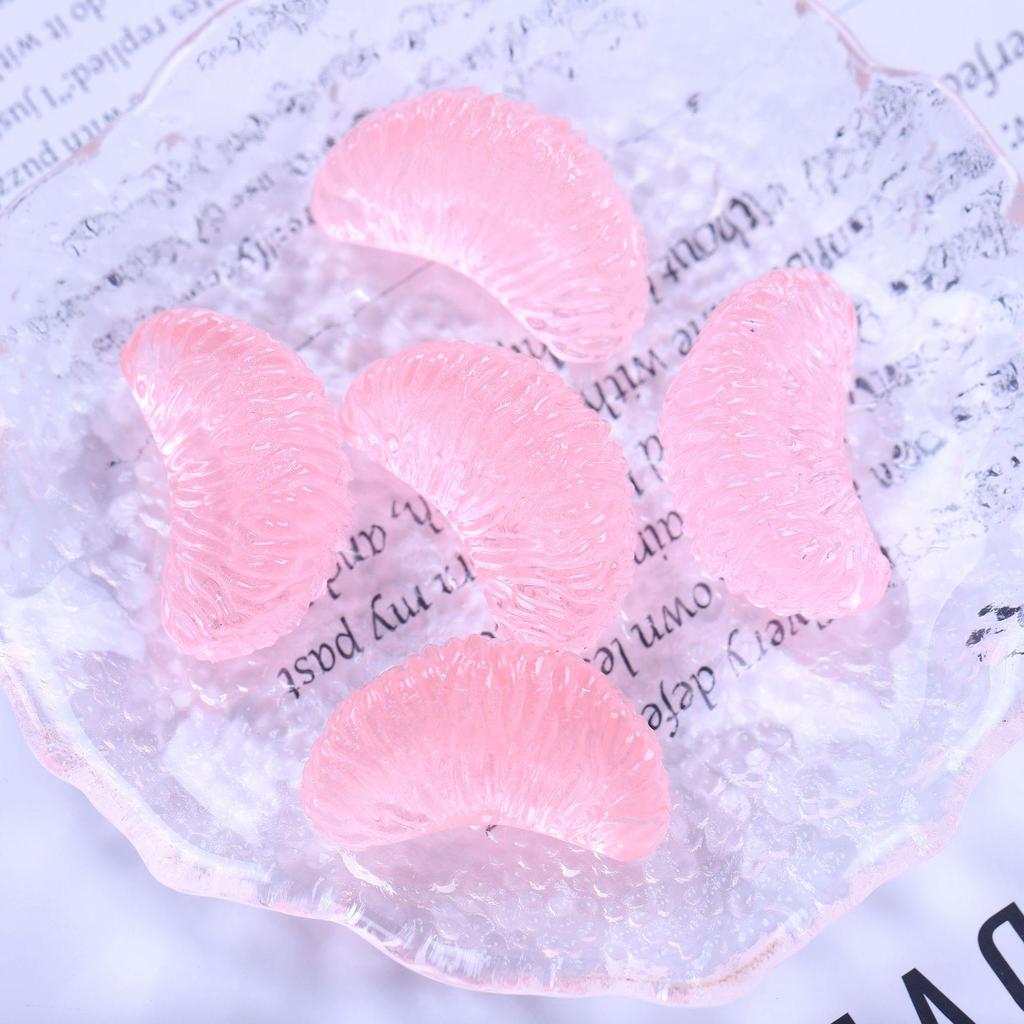 Светящийся 3D-брелок в виде оранжевого лепестка для самостоятельного изготовления украшений и имитации еды.