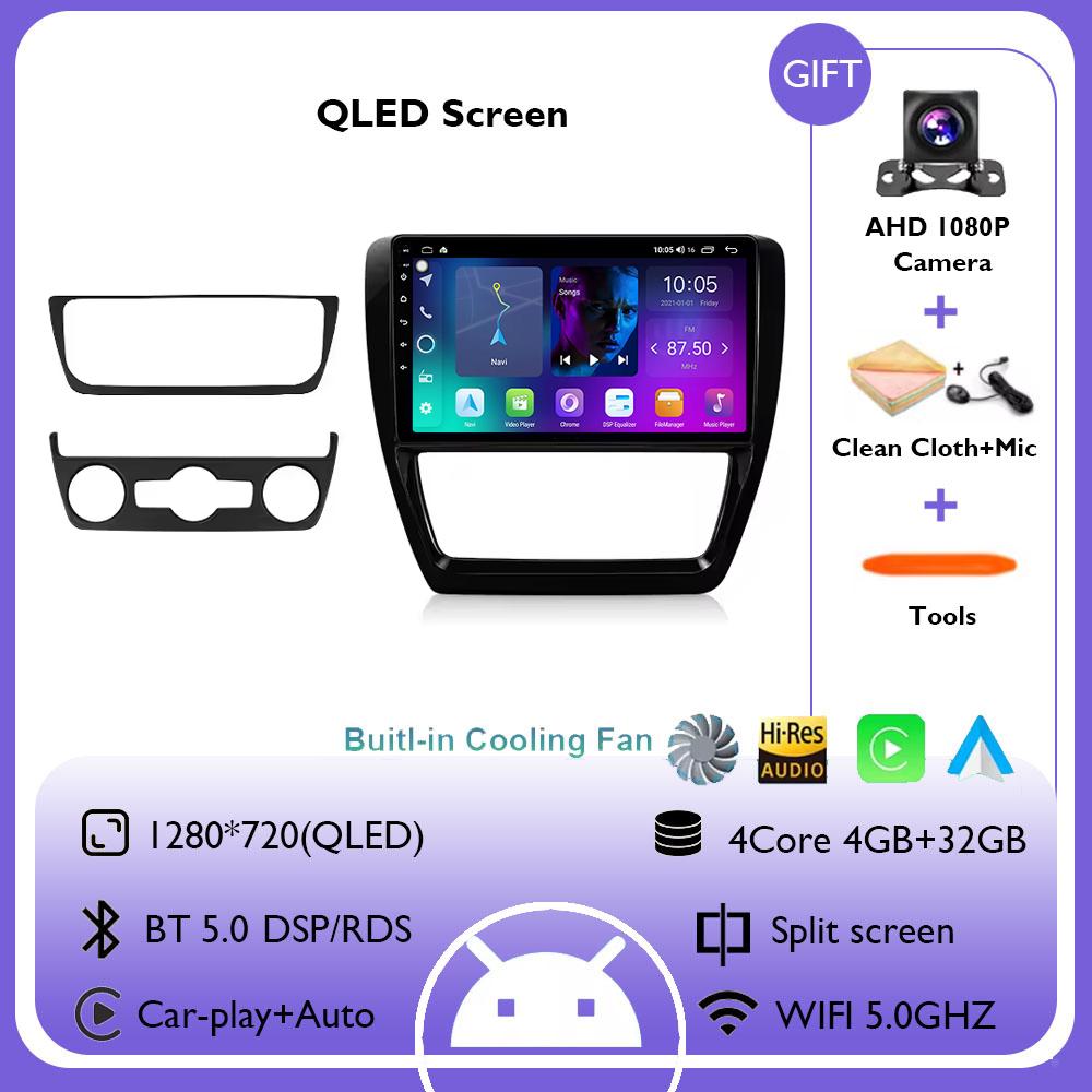 10-дюймовый автомобильный радиоприемник для Volkswagen VW Jetta 6 MK6 2011 - 2018 беспроводной Carplay Android Auto мультимедийный плеер автомобильная стереосистема навигация