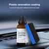 30 мл пластиковый восстановитель для автомобиля, простой в использовании, пластиковый ремонт деталей, кристаллическое покрытие, восстанавливающее средство с губкой, долговечное