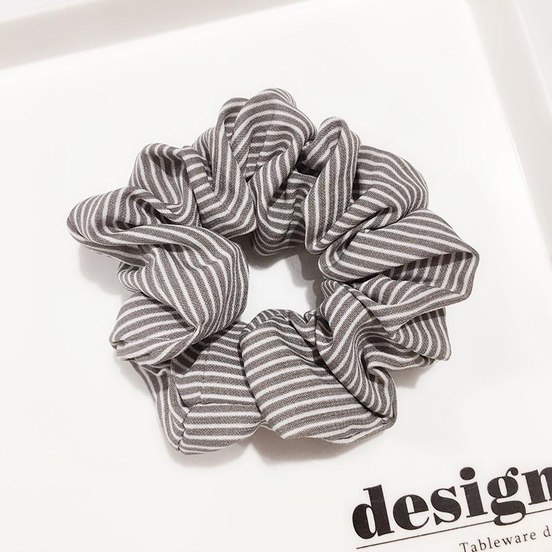 Stripe Womens Hair Accesorios Ladies Tie Striped Lady Scrunchies Ponytail Female Scrunchy Elastic Hair Ropes Headwear For Women