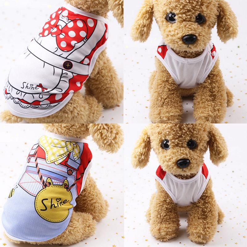 Простой сетчатый дышащий жилет, различная одежда, одежда для домашних животных, 1 шт., новая футболка, кошка, щенок, летняя маленькая собака, плюшевый милый питомец