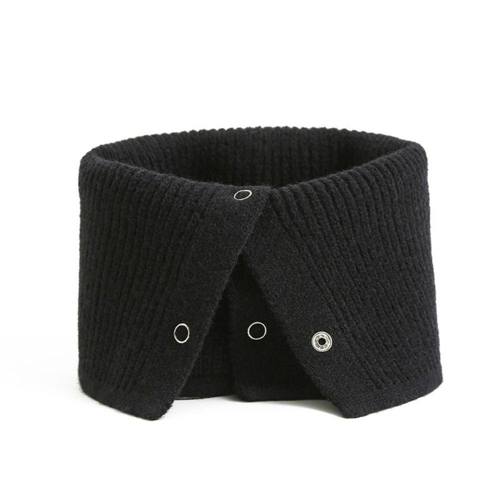 Soft Knitted Fake Collar Knit Windproof Neck Collar Detachable Neck Cover  Winter Autumn Spring
