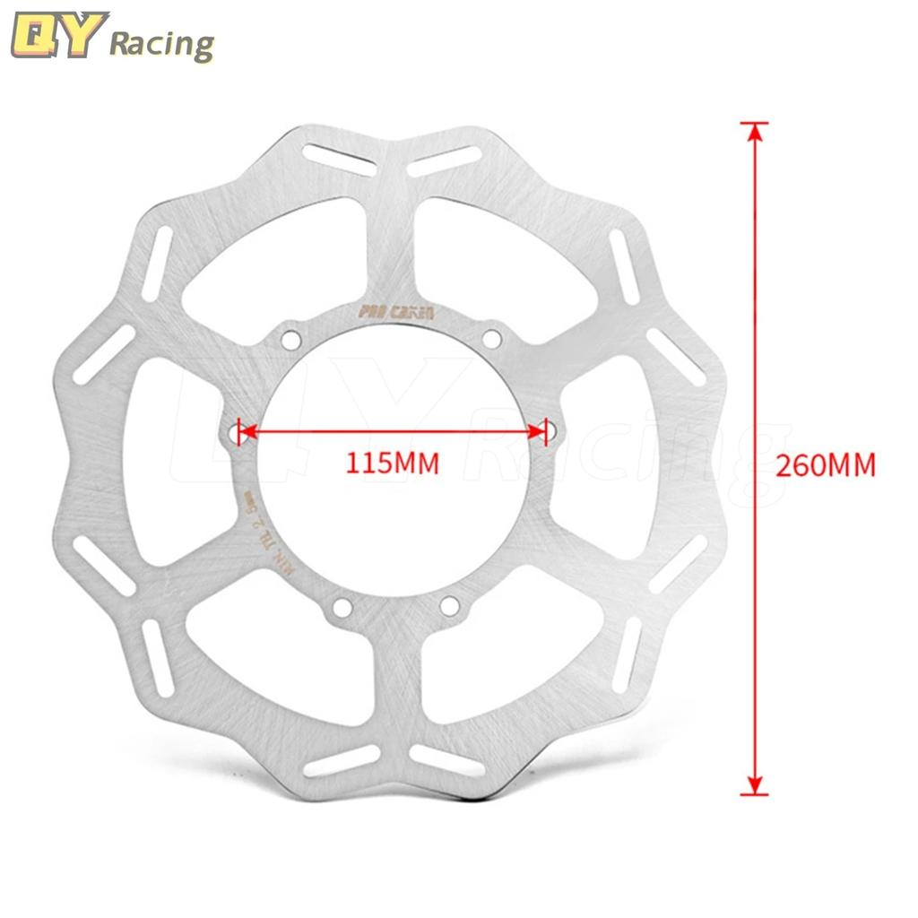 Стальной передний тормозной диск для мотоцикла 260 мм для Honda CRF450R CRF450RX CRF250R CRF 450R 450RX 250R 450 250 R RX 2015-2018 2016 2017