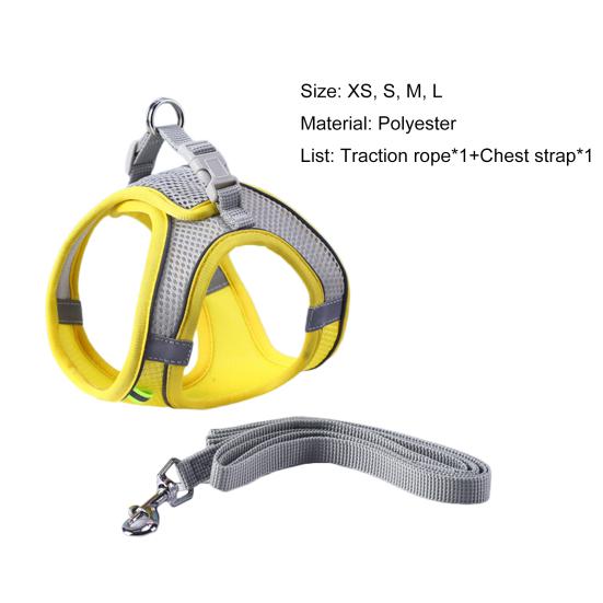 Нагрудный ремень для домашних животных, дышащие, предотвращающие разрыв, светоотражающие ремни для прогулок, тяговые ремни для собак