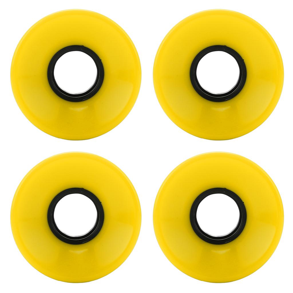 PUENTE 4pcs 60x45mm Skateboard Wheels 78A Longboard Cruiser Wheels Replacement PartsYellow