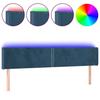 VidaXL LED Headboard Bedroom Furniture Double Bed Accessory Head of Bed Frame Interior Dark Blue 3123154