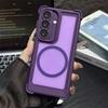 Translucent Armor Magnetic Case For Samsung Galaxy S26 S2 Ultra S24 Plus Reinforced Shockproof Corners Matte Cover For