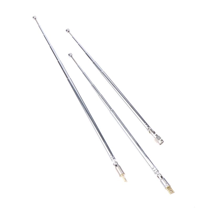 48/64Cm 6 Section Metal Full-Channel Am Fm Radio Telescopic Antenna 360 Degree Rotating Antenna Aeial