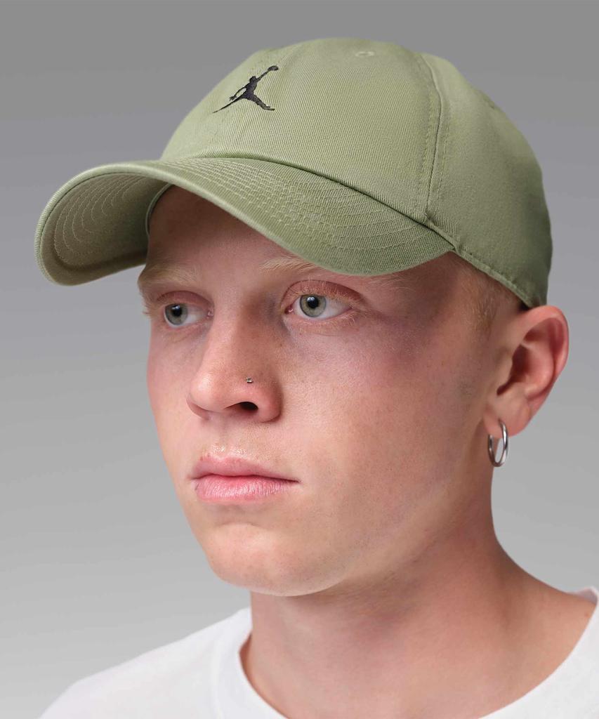 Nike Кепка Jordan Club без структуры с изогнутым козырьком - Аллигатор: Черный / Hq1963-334