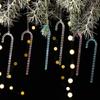 Transparent Acrylic Snowflakes Shatterproof Icicle Pendants Ice Strip Xmas Tree Ornaments  New Year