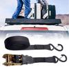 Rust Proof Ratchet Tie Down Straps Black Polyester Lashing Straps Motorcycle